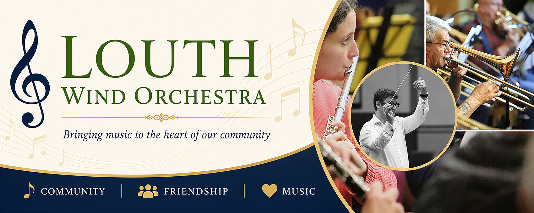 Louth Wind Orchestra banner